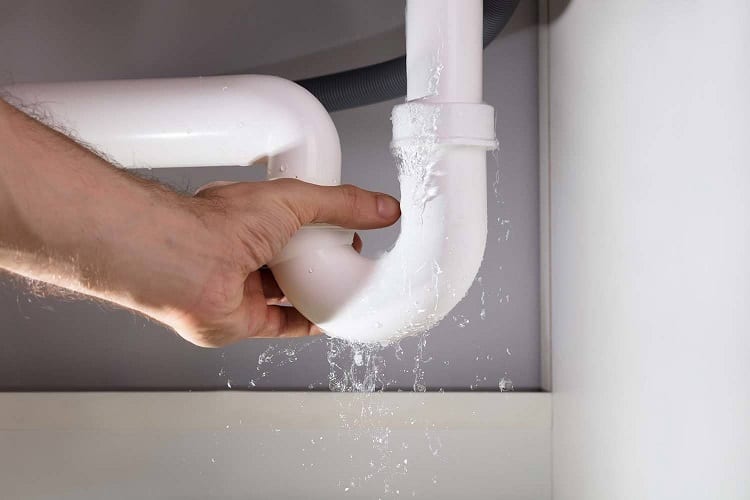 Broken Pipe In Bathroom