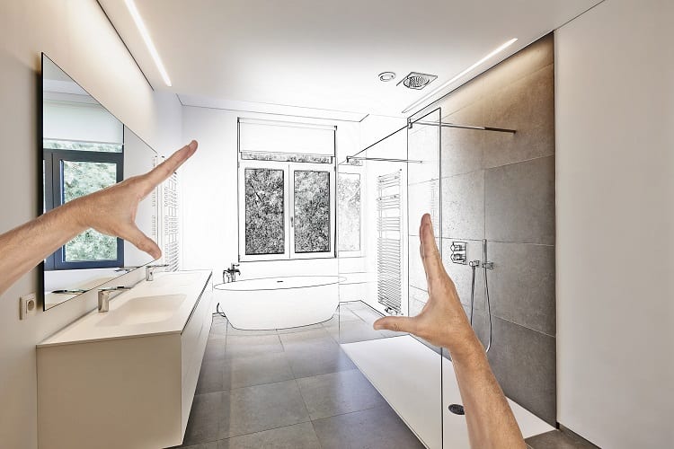 Bathroom Remodel Sketch