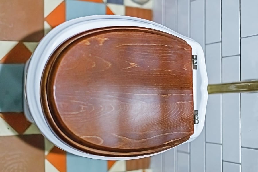 wood toilet seat