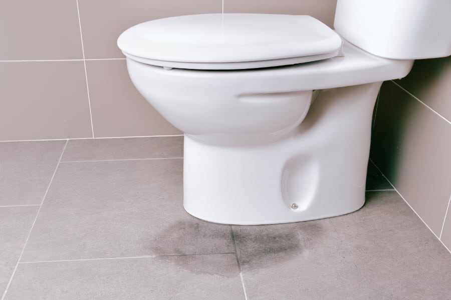 toilet leaking at base